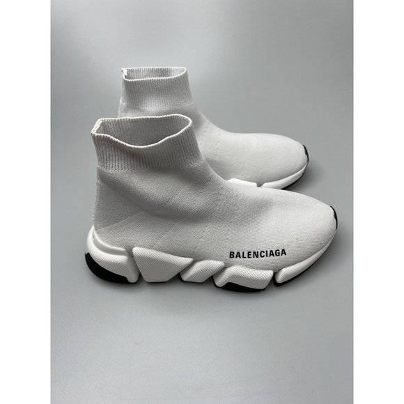 Balenciaga Speed 2.0 Sock Sneakers White Women’s EU 35/US 5 $995 - Picture 2 of 9